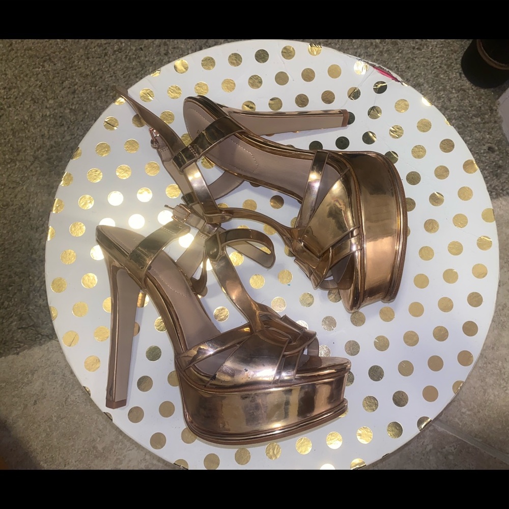 Rose gold heels